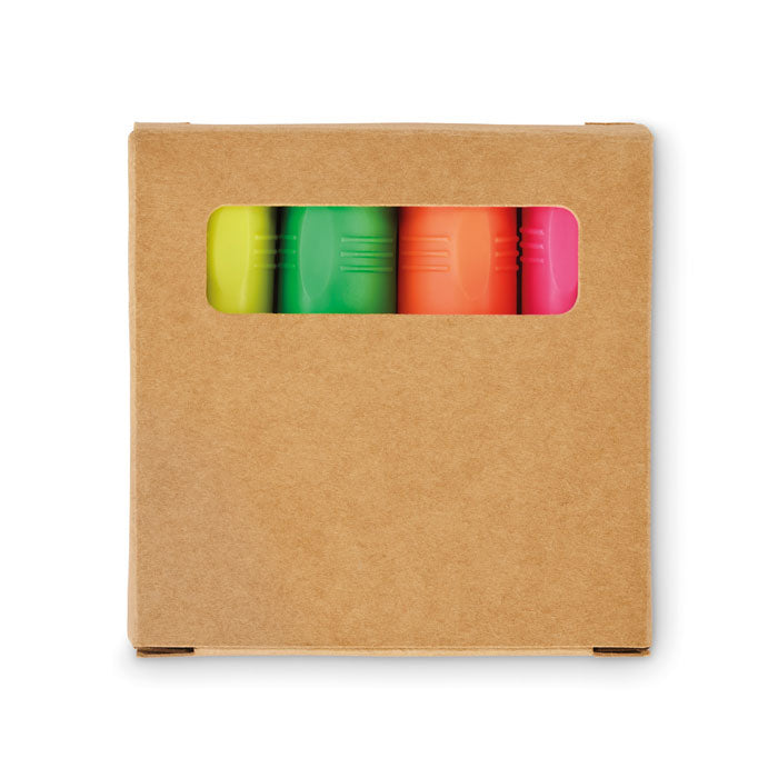 Branded Highlighter Set - 4 Pack without branding