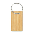 Branded Bamboo Luggage Tag without branding