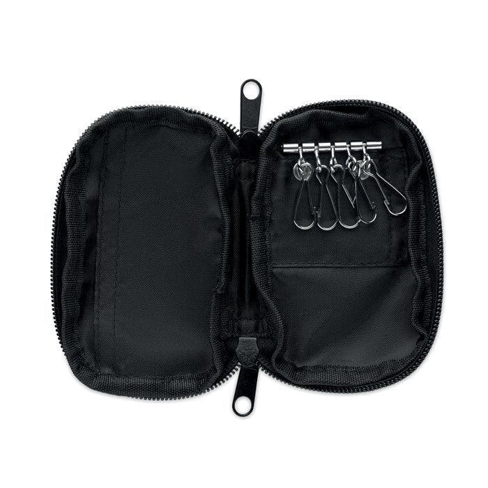 Branded RPET Zippered Key Case without branding