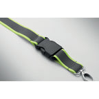 Branded Reflective RPET Lanyard in use