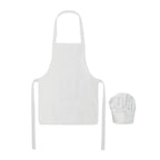 Branded Kids Chef Hat and Apron Set without branding