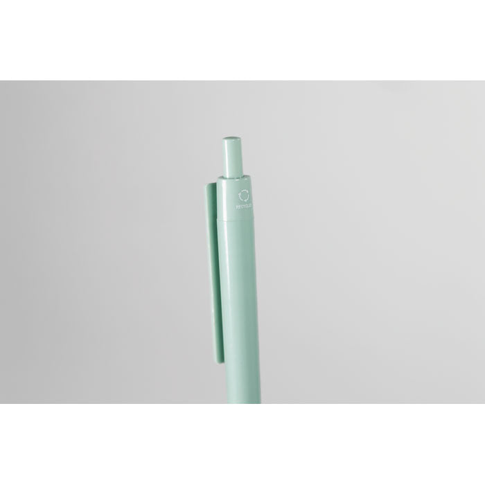 Branded Recycled ABS Ball Pen in use
