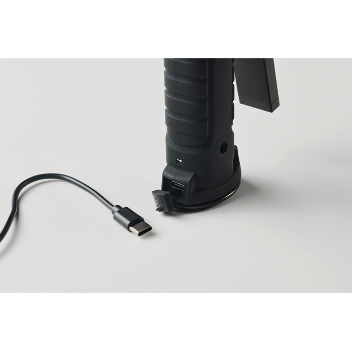 Branded Rechargeable Magnetic Work Light in use
