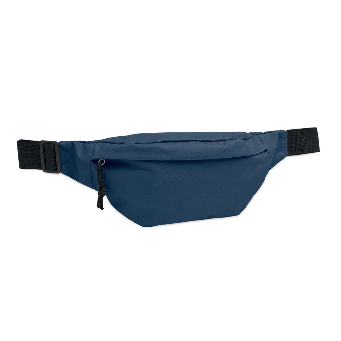 Branded Waist Bag in 600D RPET 24 x 12 x 6cm in Blue