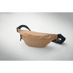 Branded Waist Bag in 600D RPET 24 x 12 x 6cm in use