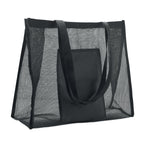 Branded RPET Mesh Shopping Bag in Black