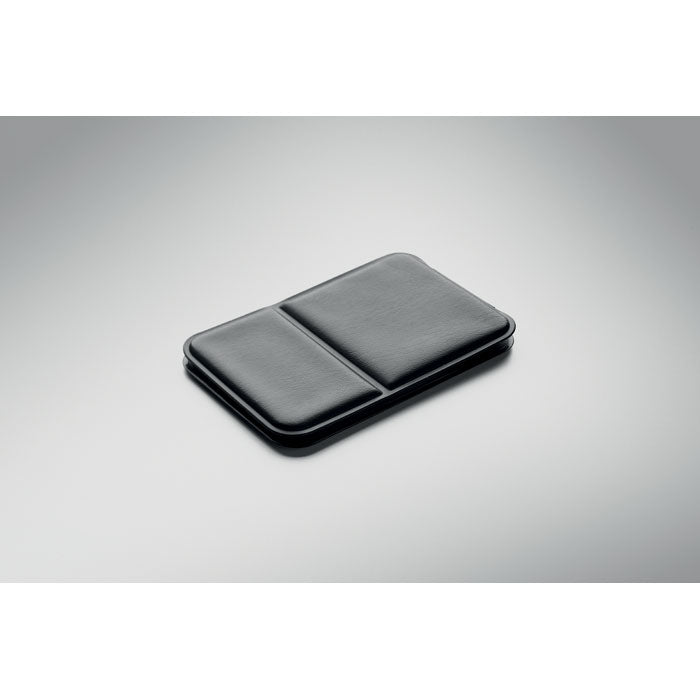 Branded Compact Mirror in Foldable PU Case without branding