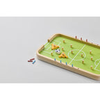 Branded Wooden Soccer Game in use