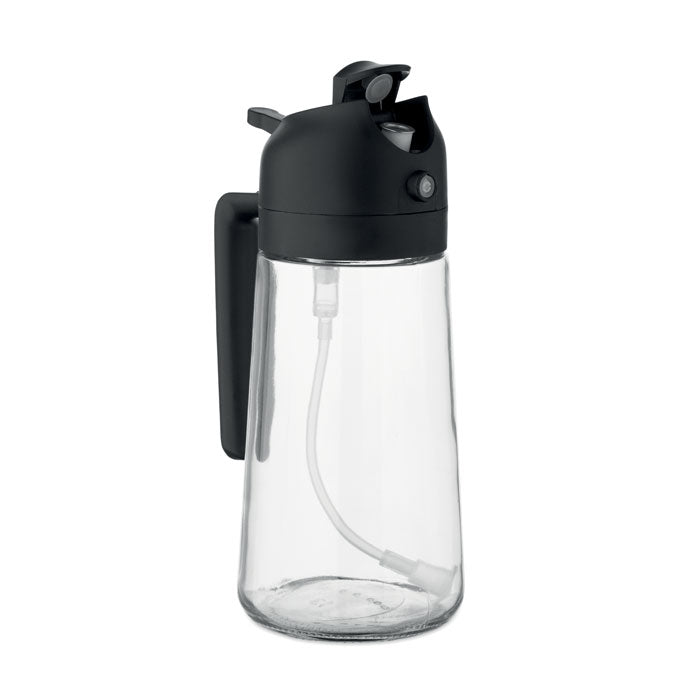 Branded Glass Oil Dispenser and Sprayer 450ml without branding