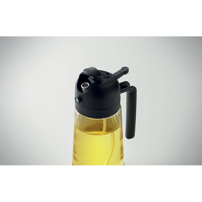 Branded Glass Oil Dispenser and Sprayer 450ml without branding