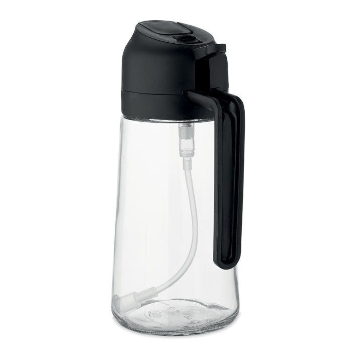 Branded Glass Oil Dispenser and Sprayer 450ml without branding