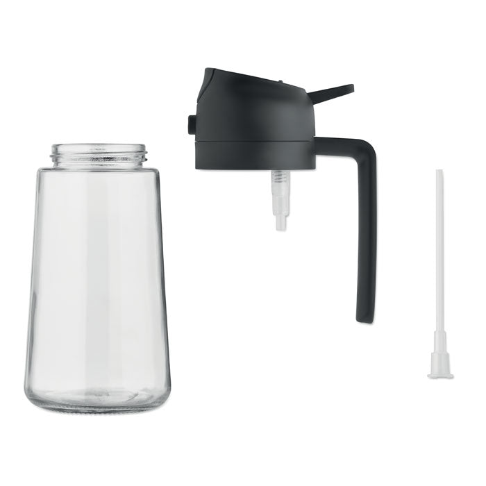 Branded Glass Oil Dispenser and Sprayer 450ml without branding