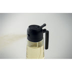 Branded Glass Oil Dispenser and Sprayer 450ml in use