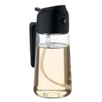 Branded Glass Oil Dispenser and Sprayer 450ml without branding
