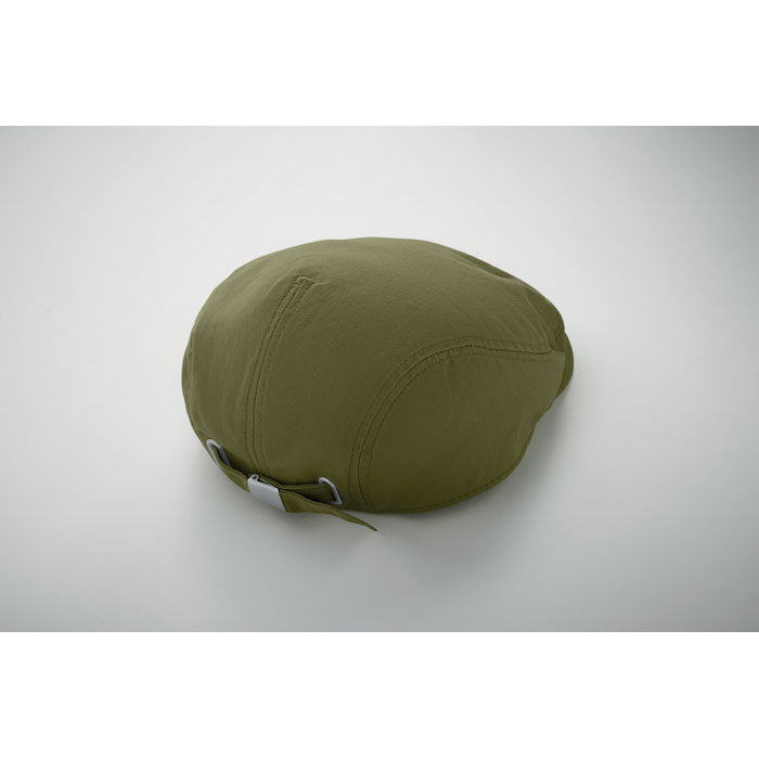 Branded Newsboy Flat Cap 235gsm in use