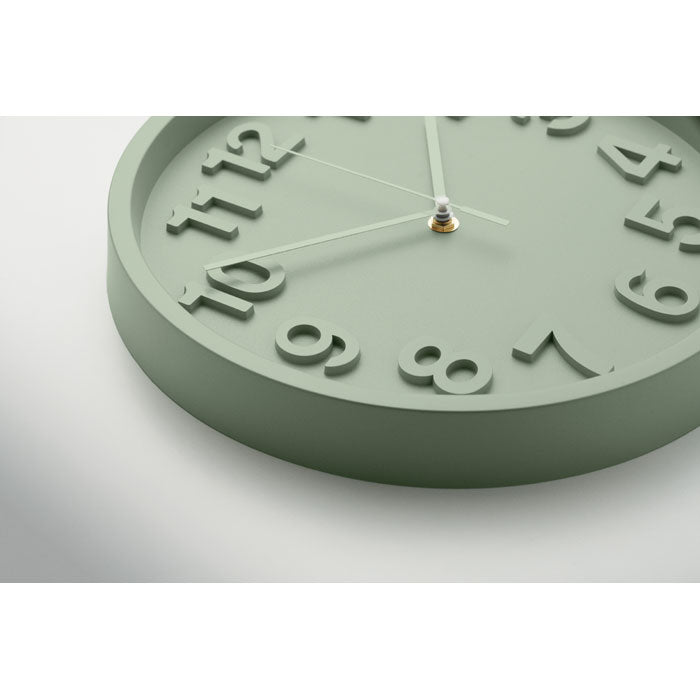 Branded Silent Wall Clock in PP in use