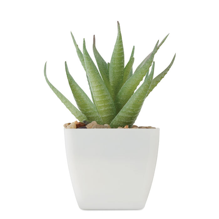 Branded Mini Artificial Aloe Plant without branding