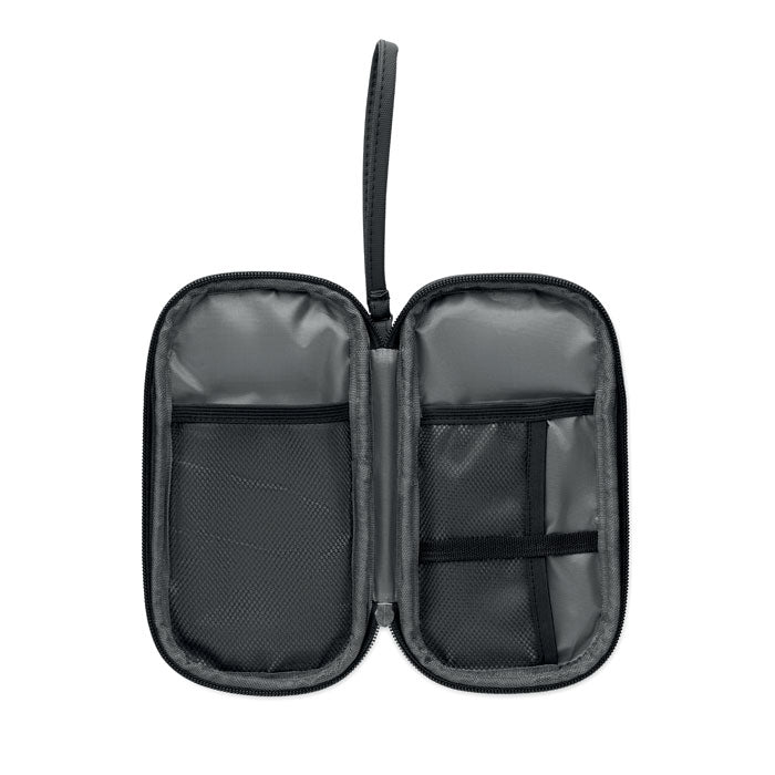 Branded Tech Organiser Pouch 600D RPET without branding
