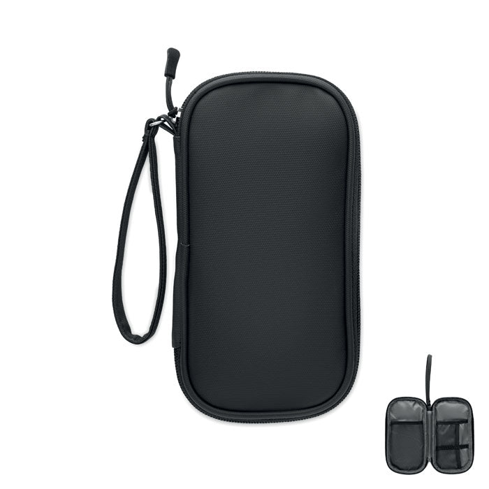 Branded Tech Organiser Pouch 600D RPET without branding