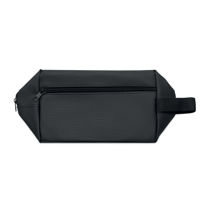 Branded RPET Toiletry Bag with Front Pocket without branding