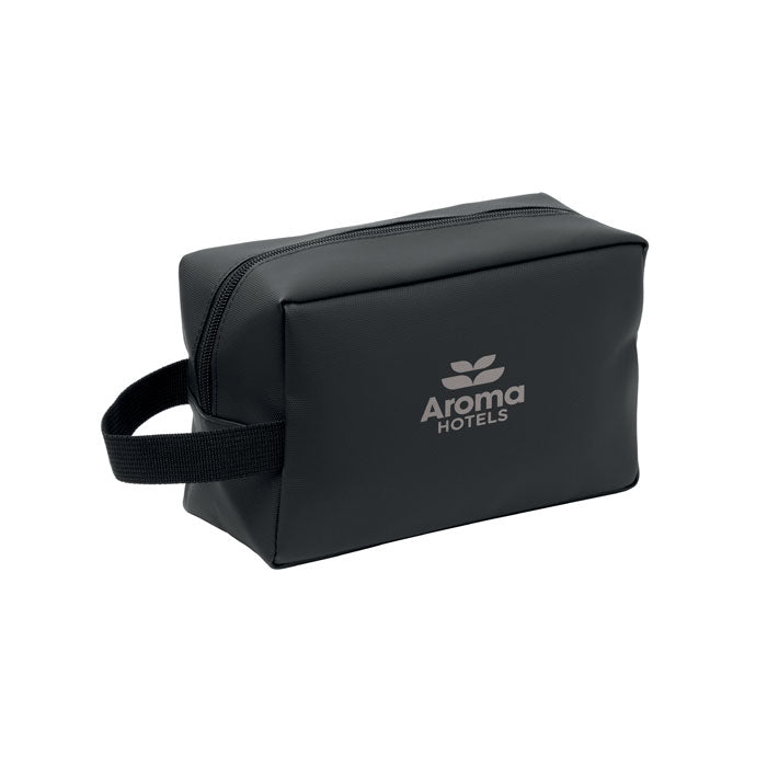Branded RPET Toiletry Bag with Front Pocket