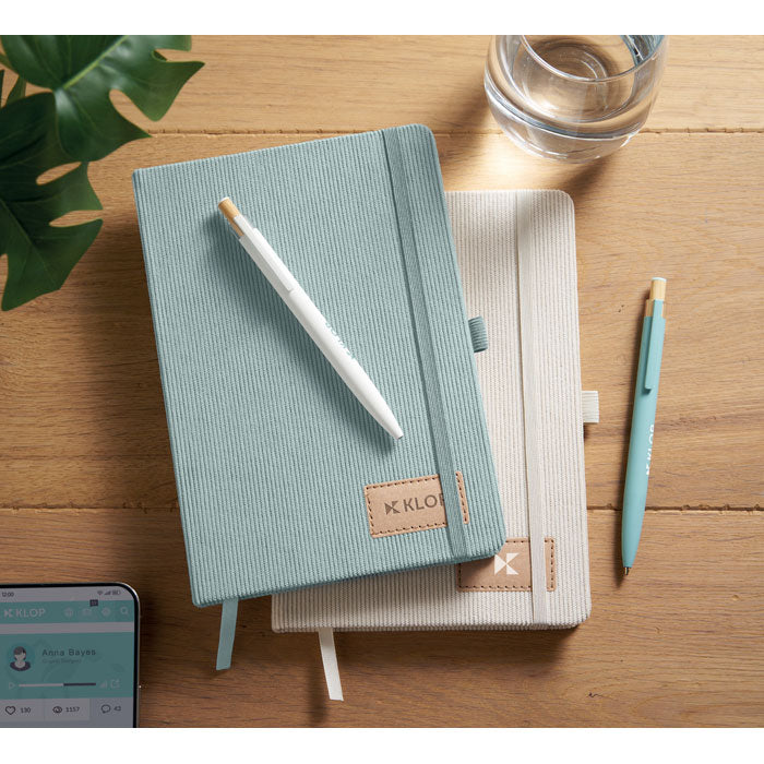 Branded Corduroy Notebook