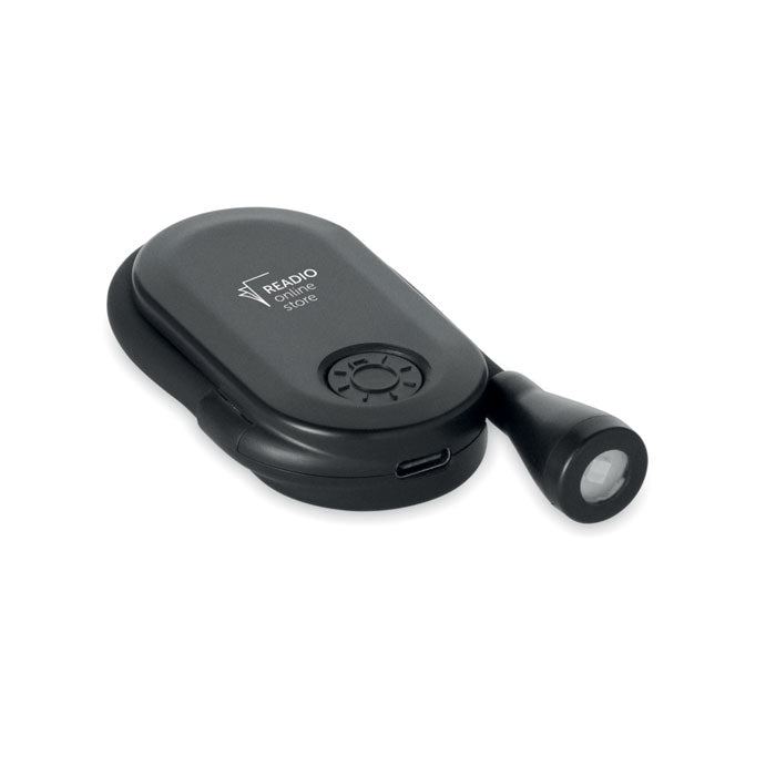 Branded Rechargeable LED Book Light in Black