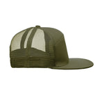 Branded 7 Panel Flat Visor Cap without branding