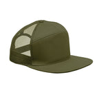 Branded 7 Panel Flat Visor Cap