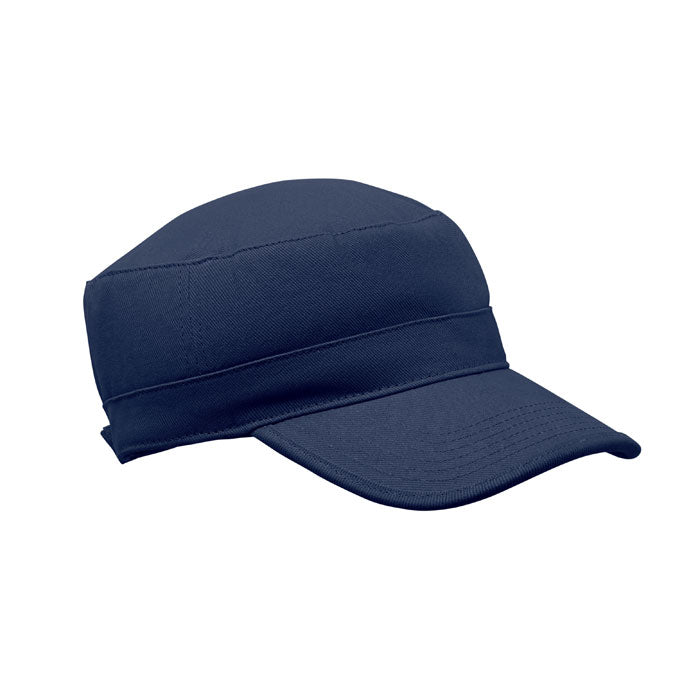 Branded Military Cap 260gsm in Blue