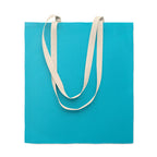 Branded Cotton Shopping Bag 38 x 42cm in Blue