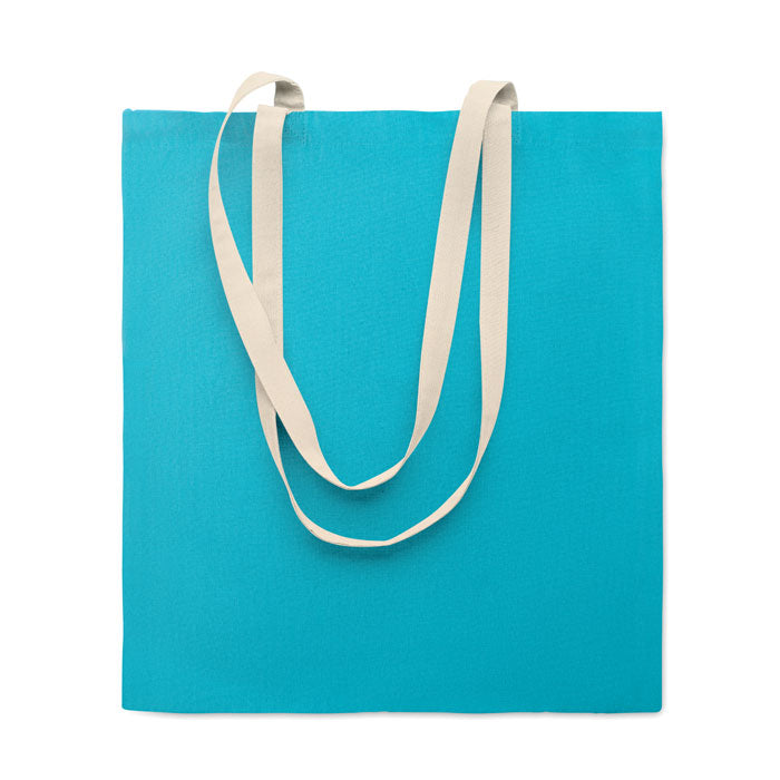 Branded Cotton Shopping Bag 38 x 42cm in Blue