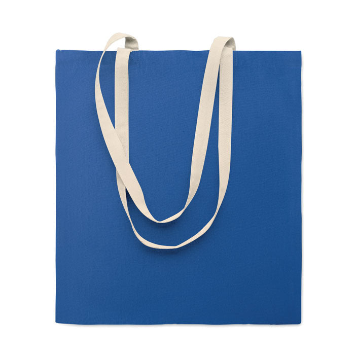 Branded Cotton Shopping Bag 38 x 42cm in Blue