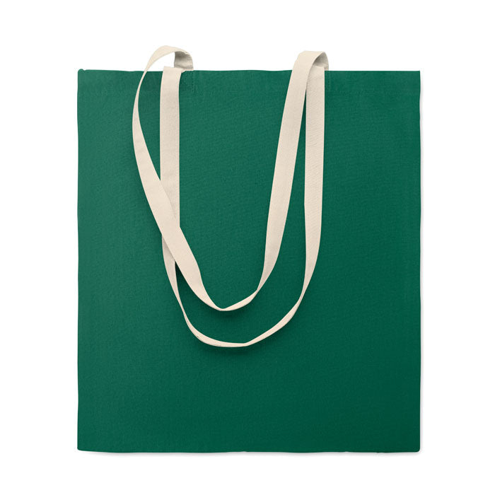 Branded Cotton Shopping Bag 38 x 42cm in Green