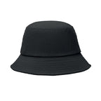 Branded Corduroy Bucket Hat in Black