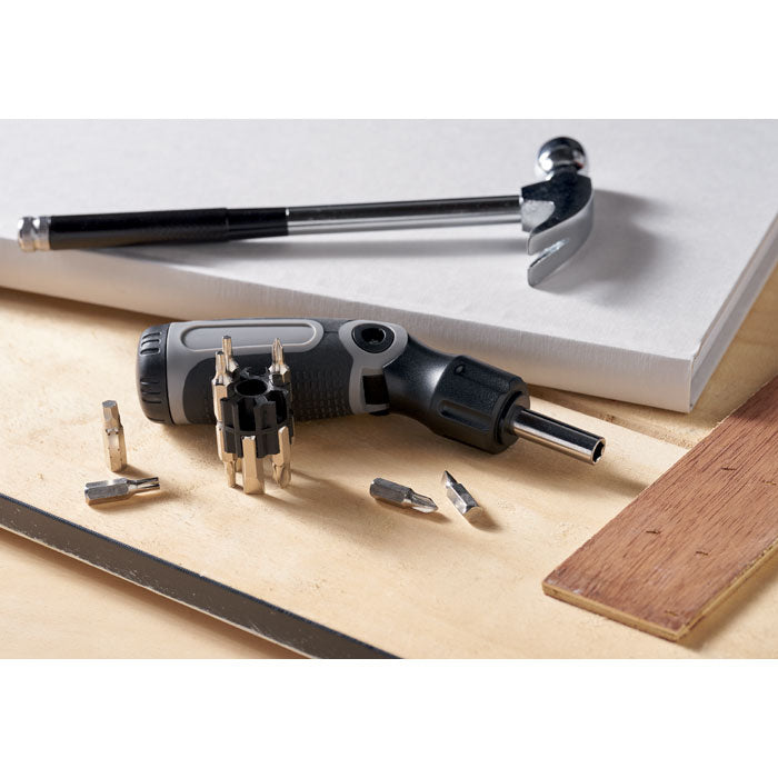 Branded Bendable Multi Bit Screwdriver in use