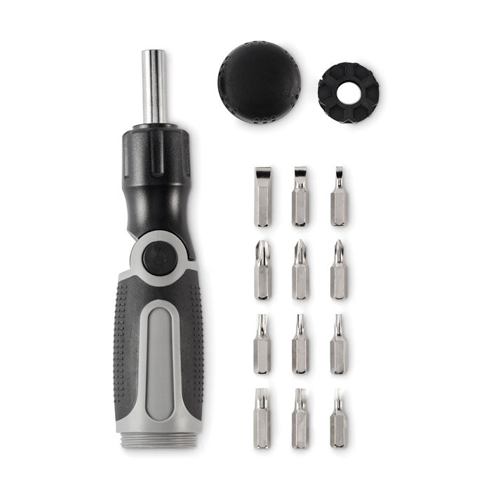 Branded Bendable Multi Bit Screwdriver without branding