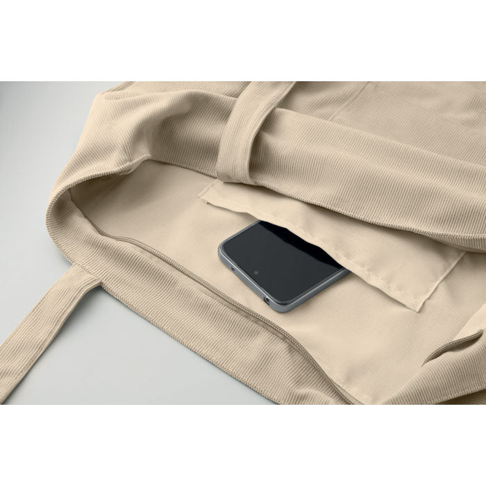 Branded Corduroy Tote Bag