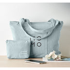 Branded Corduroy Tote Bag