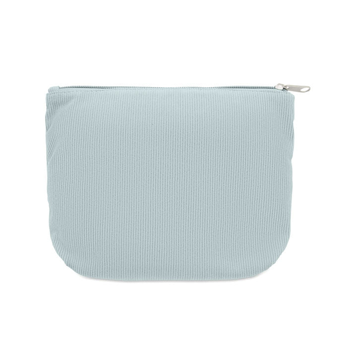 Branded Corduroy Cosmetic Bag without branding