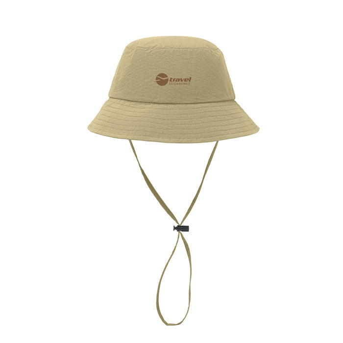 Branded Waterproof UPF50+ Fisherman Hat in Brown