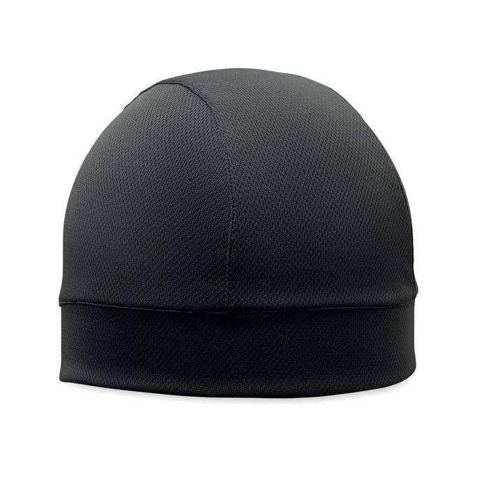 Branded Sports Cooling Beanie in Black