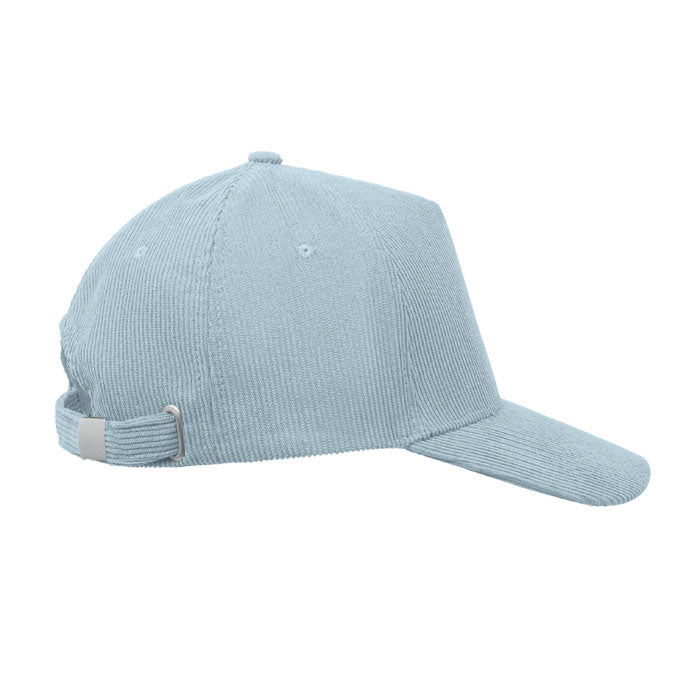 Branded Corduroy 5 Panel Baseball Cap without branding
