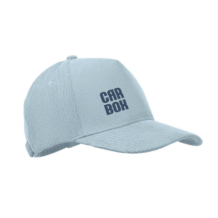Branded Corduroy 5 Panel Baseball Cap