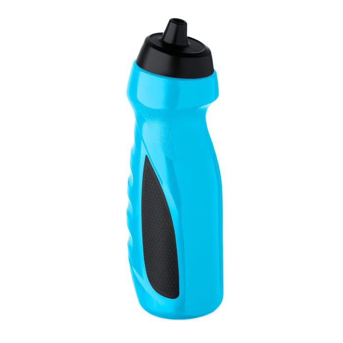 Branded PE Sports Bottle with Handgrip - 700ml in Blue