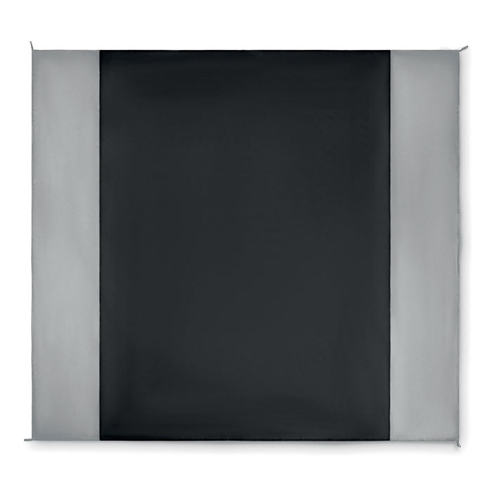 Branded Lightweight Large Beach Mat in Black