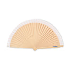 Branded Schima Wood Hand Fan with 34 Ribs
