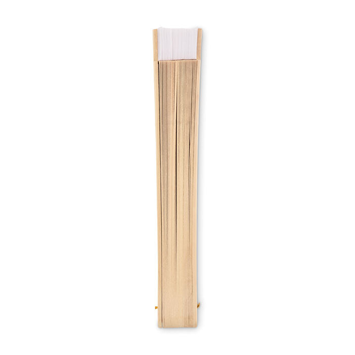 Branded Schima Wood Hand Fan with 34 Ribs without branding