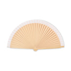 Branded Schima Wood Hand Fan with 34 Ribs without branding