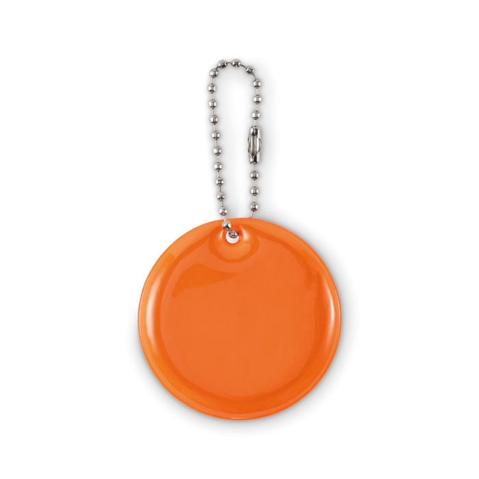 Branded Round Reflective Keyring